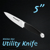 Cerasteel knife of satin blade-5" Utility Knife