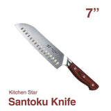 Fully Forged stainless Steel knife-7" Santoku Knife