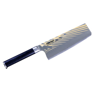 Martian knife-with pattern and Titanium color-7" Nakiri Knife