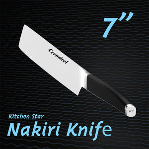 Cerasteel knife of satin blade-7" Nakiri Knife