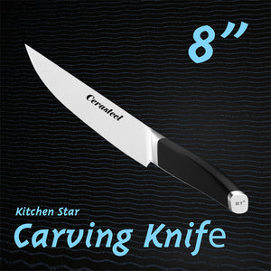 Cerasteel knife of satin blade-8" carving  Knife
